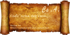 Császka Adrienn névjegykártya